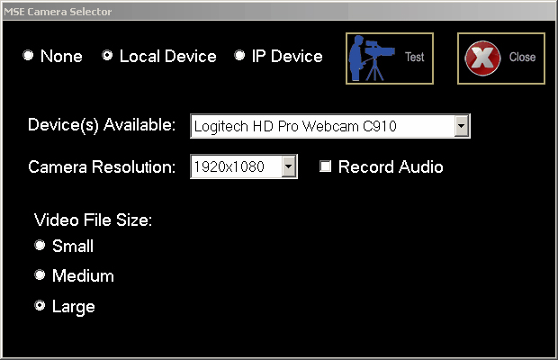 CameraSelector
